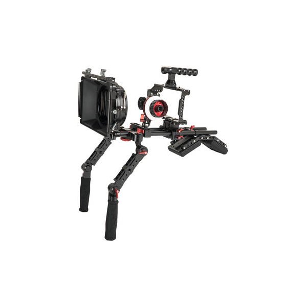 CAME-TV BMPCC Plus Camera Cage Rig with Matte Box and Follow Focus for BMPCC 6K/4K