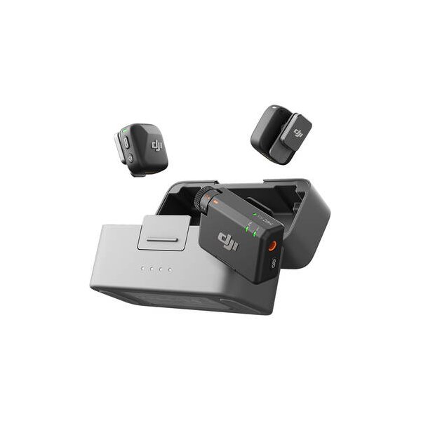 DJI Mic 2 2-Person Compact Digital Wireless Microphone System/Recorder for Camera & Smartphone (2.4 GHz)