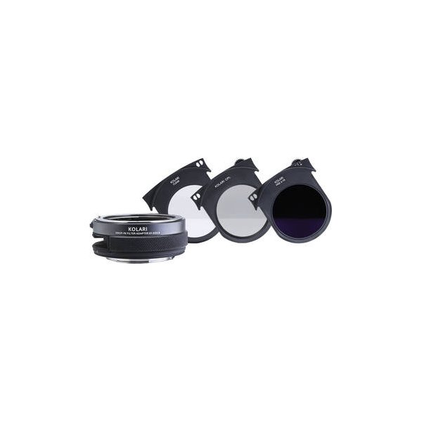 Kolari Vision EF-EOS R Drop-In Lens Adapter with VND Drop-In Filter (2- to 10-Stop)
