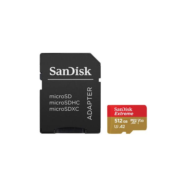 SanDisk 256GB Extreme UHS-I microSDXC Memory Card with SD Adapter