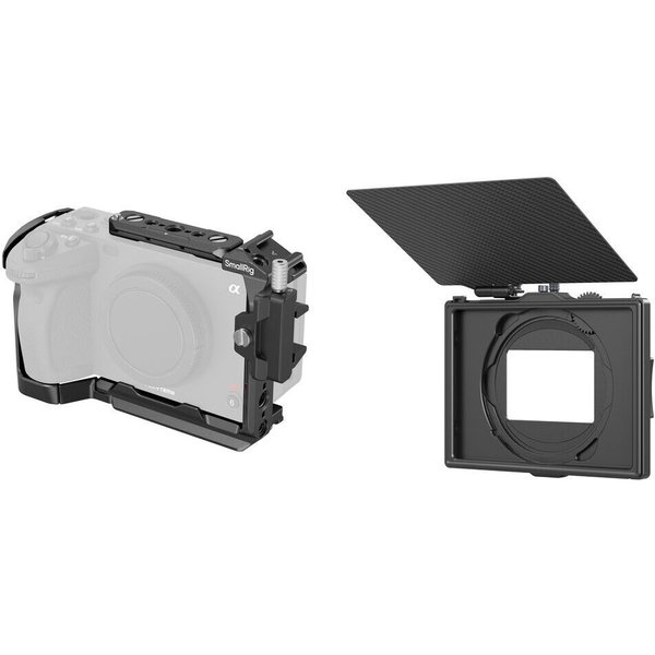 SmallRig Adjustable Clamp-On LITE Matte Box with Full Camera Cage Kit for Sony FX30 & FX3