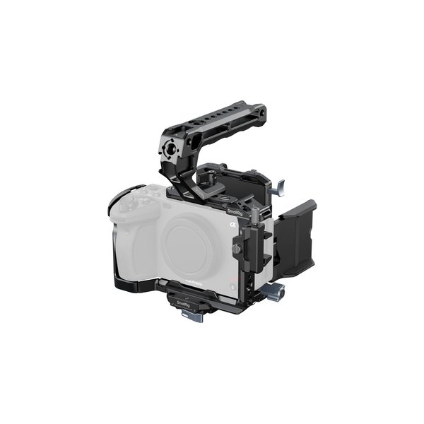 SmallRig 4183B Camera Cage Kit with V-Lock Battery Plate and Top Handle for Sony FX30/FX3